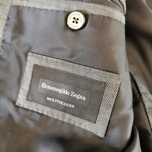 Ermenegildo Zegna Gray Wool Multi Season Blazer